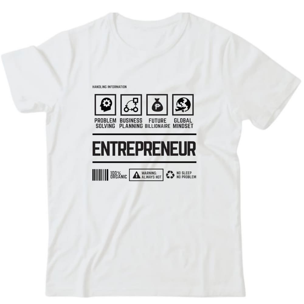Camiseta algodão Profissões -Entrepreneur