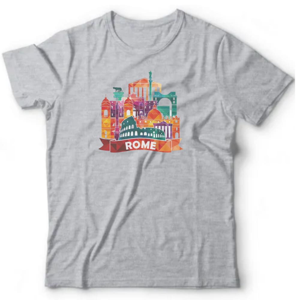 Camiseta algodão geografia - Rome