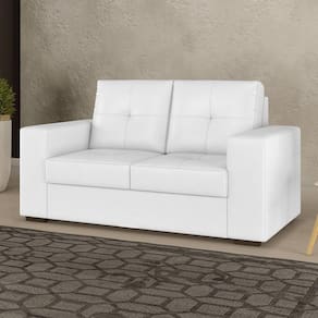Sofá para Sala de Estar 02 Lugares San Diego Branco