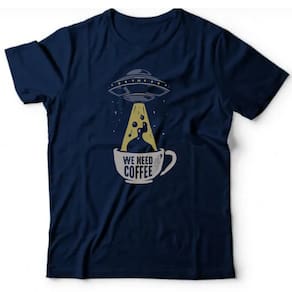 Camiseta algodão bebidas café - We need coffee
