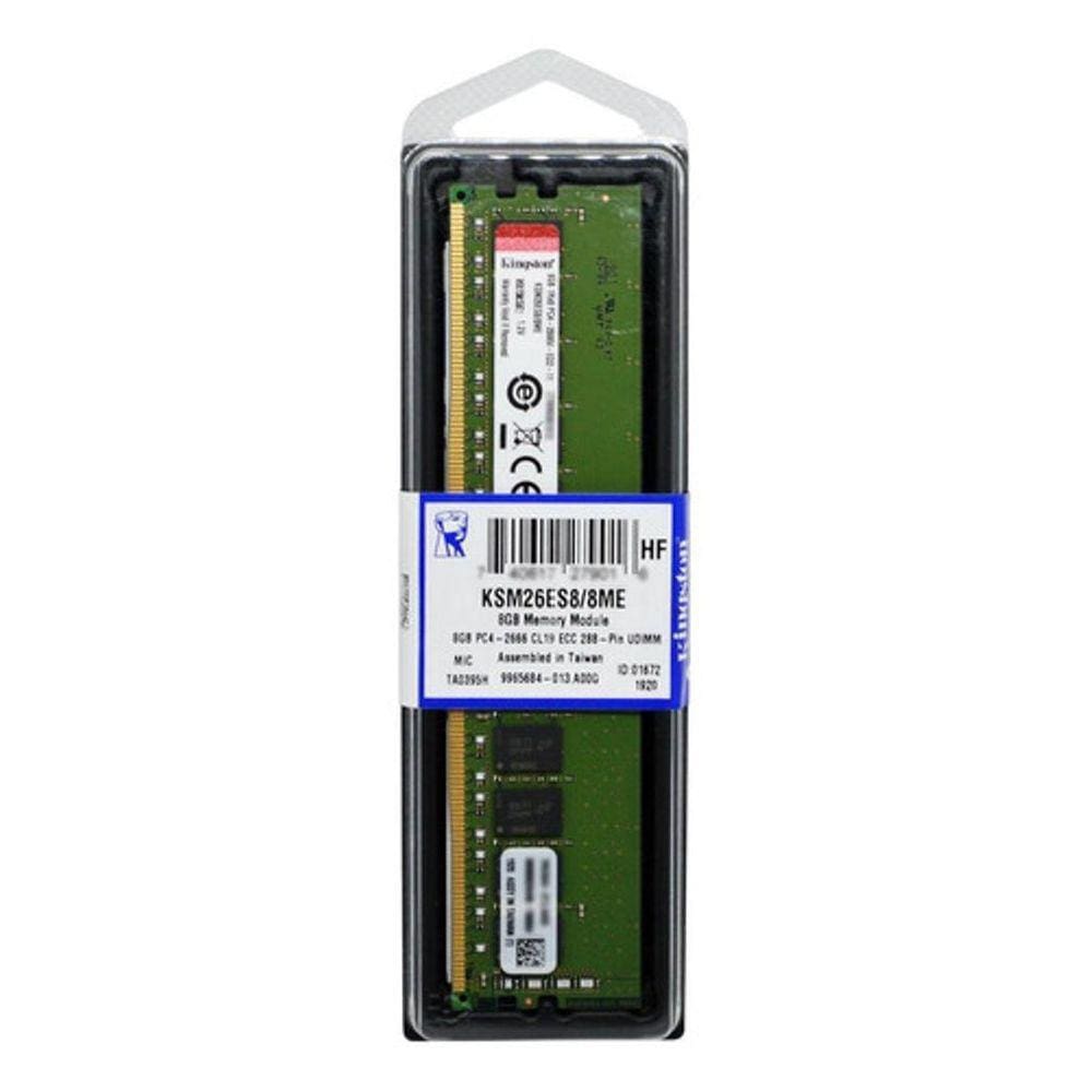 Memória Servidor 8Gb Ddr4 2666Mhz Ecc Kingston Ksm26Es8/8Me