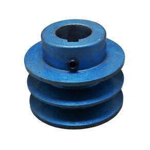 Polia De Ferro 3 1/8`` 80Mm 2B Com Furo 28Mm Chaveta 5/16