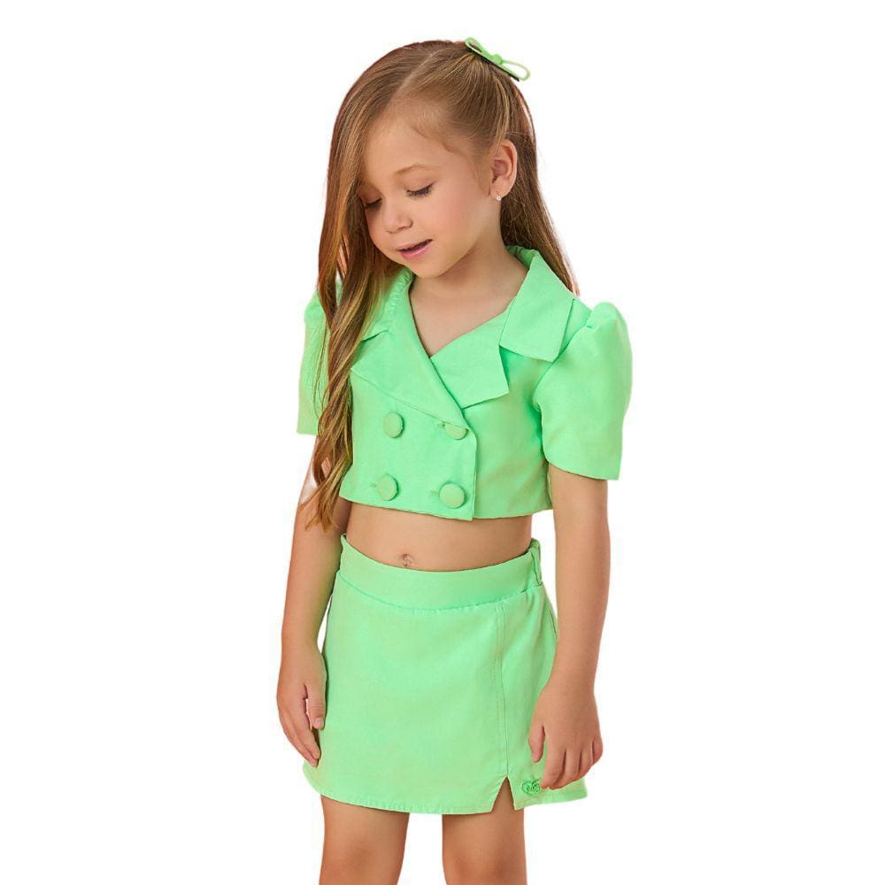 Conjunto Citrus Verde Verão Mon Sucre 056