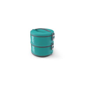 Marmita Térmica Organizador 2 Divisórias Milão Duplo Verde