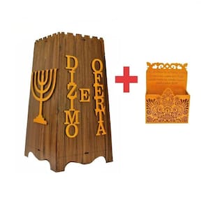 Gazofilácio Dízimos E Ofertas Igreja Em Mdf + Porta Envelope