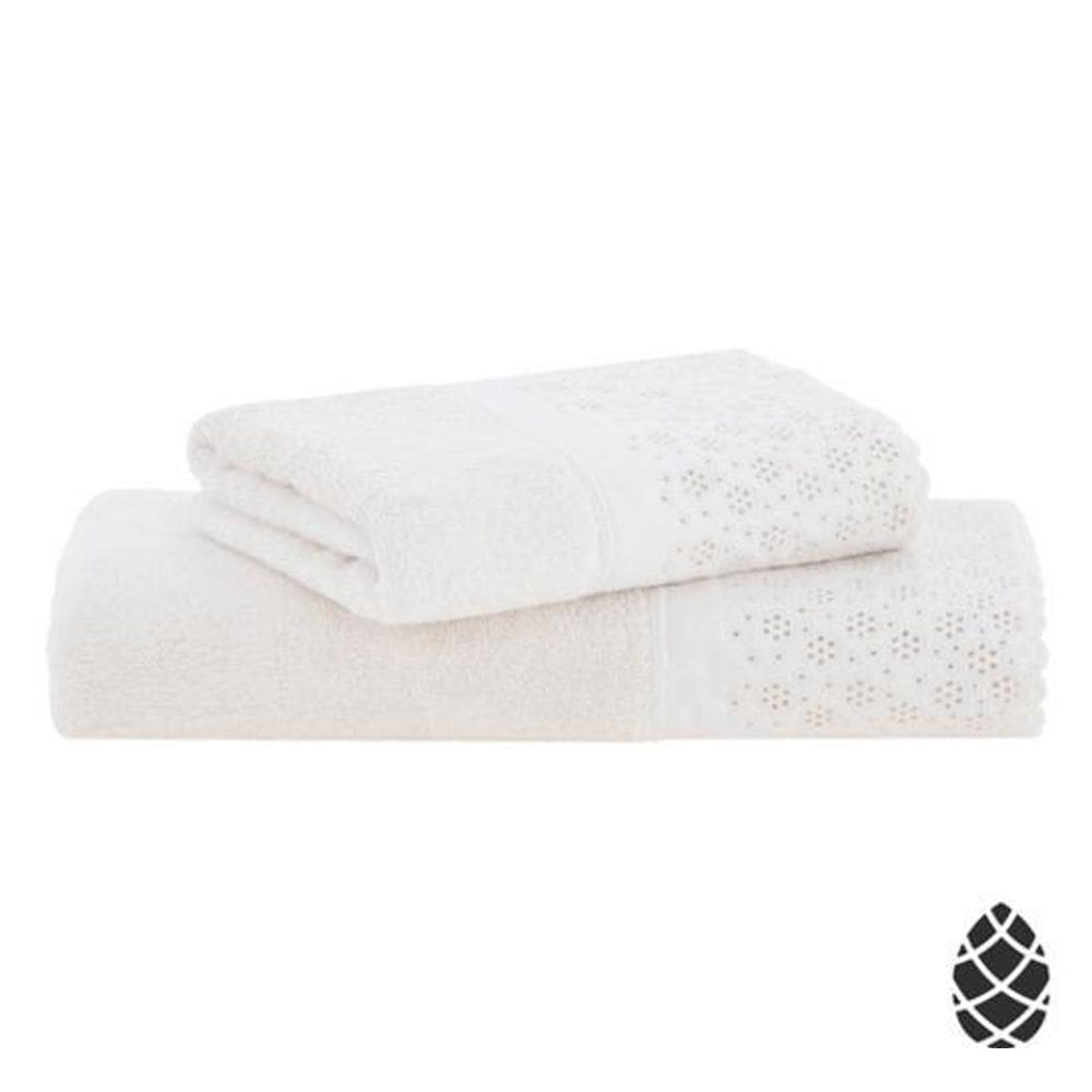 Jogo De Toalhas Buddemeyer Lovely Banho 2 Peças 100% Algodão