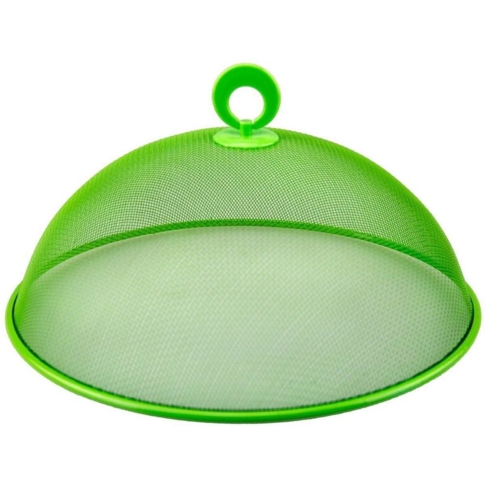 Tela Protetora De Alimentos Em Metal Com Alça No Topo 30cm