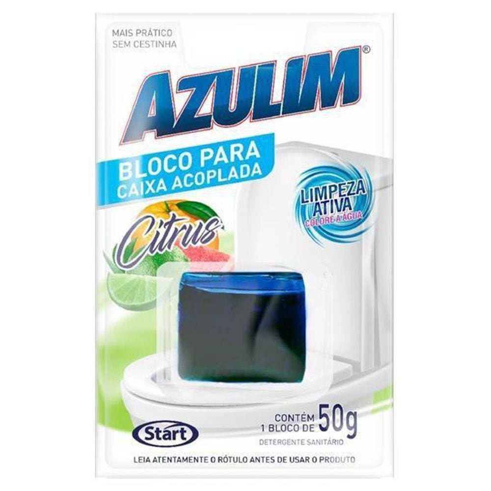 Bloco Sanitario Caixa Acoplada Azulim Citrus 50Gr