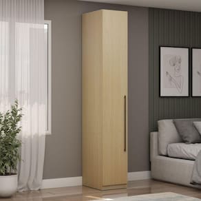 Guarda Roupa Modulado 1 Porta com Prateleiras 100% Mdf Infinity Savana