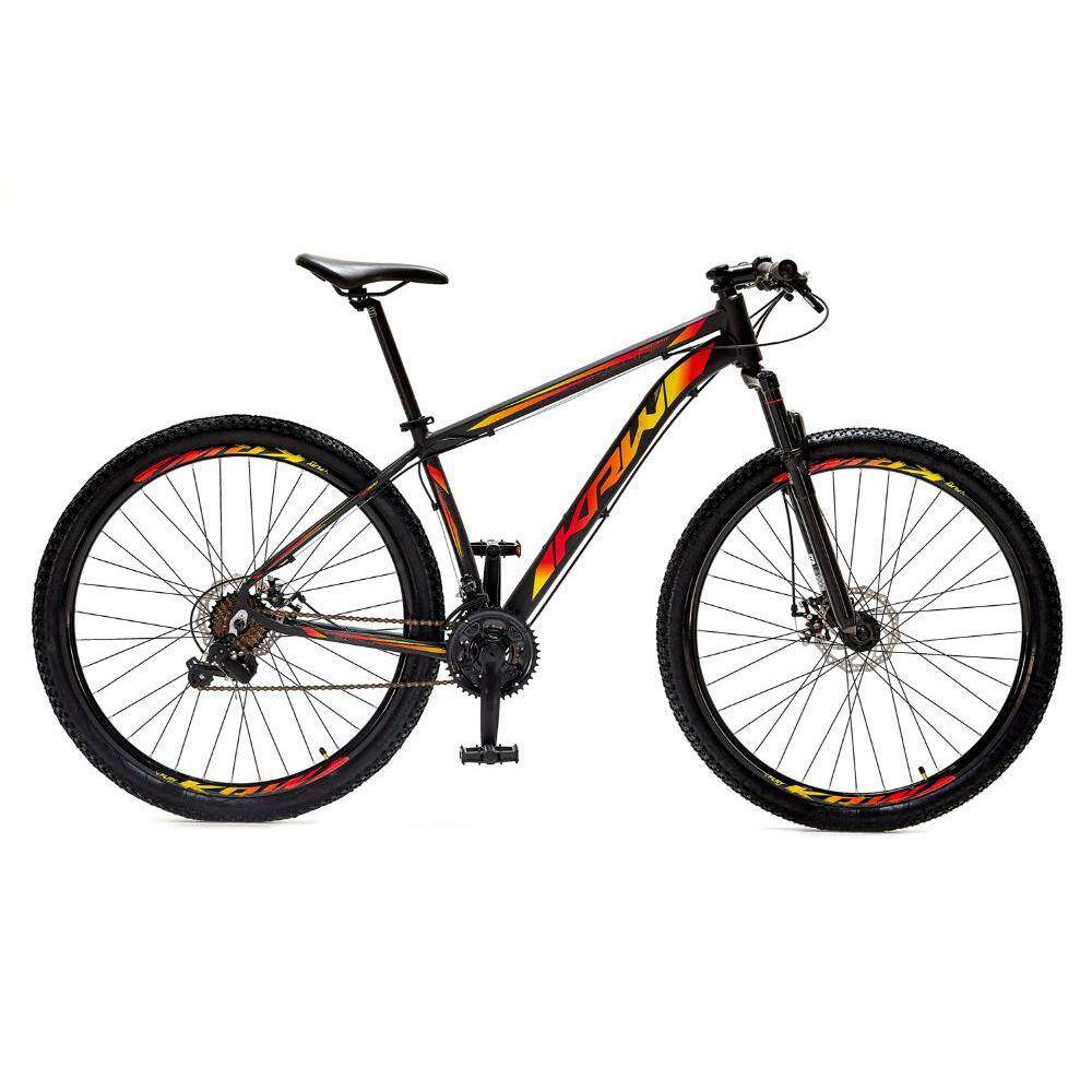 Bicicleta Krw S8 Aro 29 Susp. Dianteira 27 Marchas - Amarelo/preto