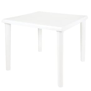Mesa Plastica Quadrado Desm  Branco Mor