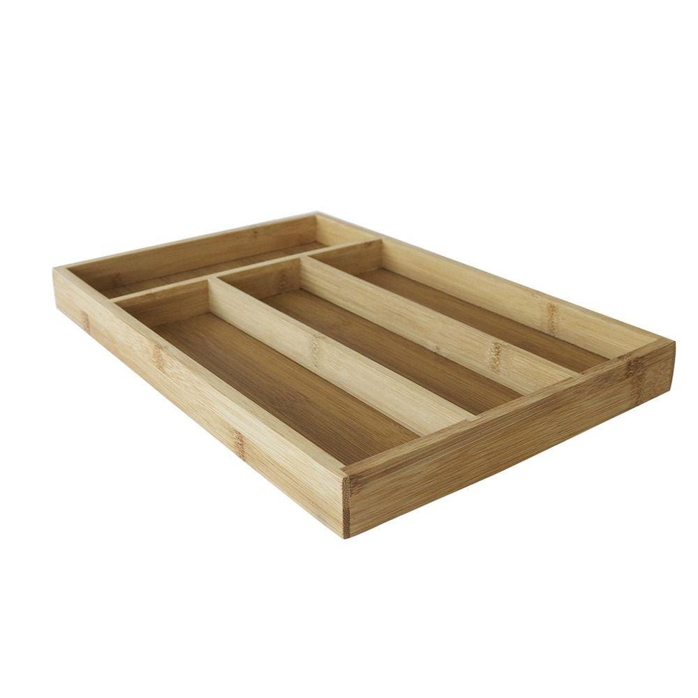 Porta Talher Em MDF 22x33 cm Com 04 Divisórias