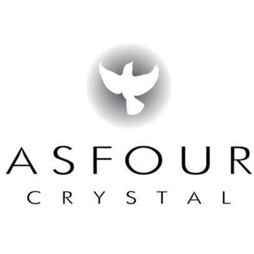 Cristal Asfour Pedra Quadrada De 24Mm - Kit Com 10 Unidades