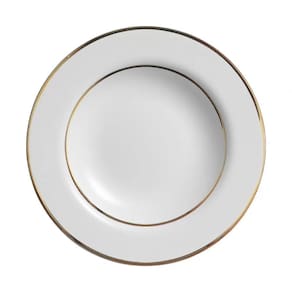 Conjunto 6 Pratos Fundo Branco Pérola Coup Alleanza 25cm