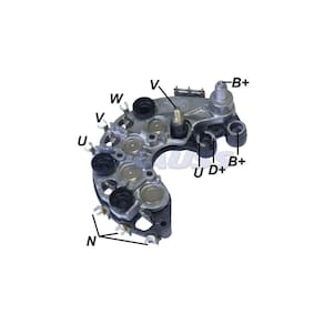 Retificador Do Alternador Blazer Frontier Meriva S10 Troller T4 Xterra 100A - Gauss - GA1823