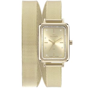 Relógio Technos Feminino Gl32Ap/1X Retangular Elegance