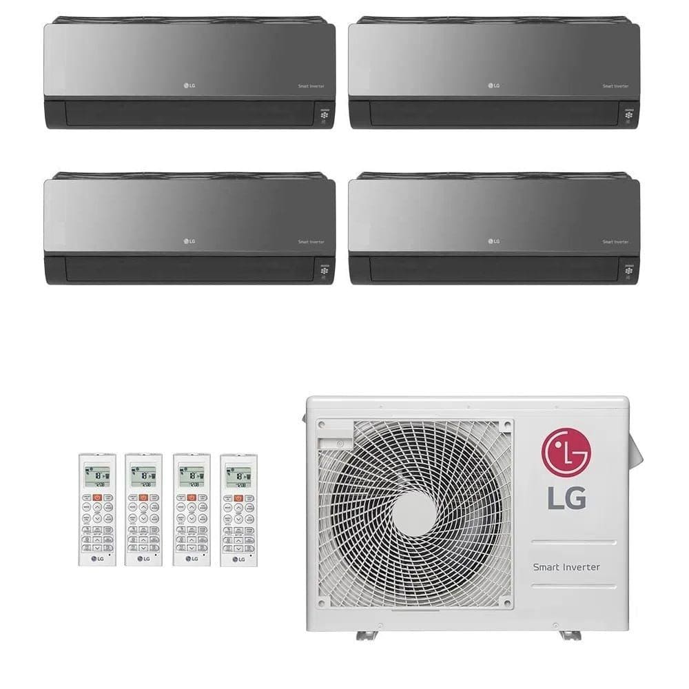 Ar-Condicionado Multi Split Inverter LG 30.000 (3x Evap HW Artcool 9.000 + 1x Evap HW Artcool 12.000) Quente/Frio 220V - 220V