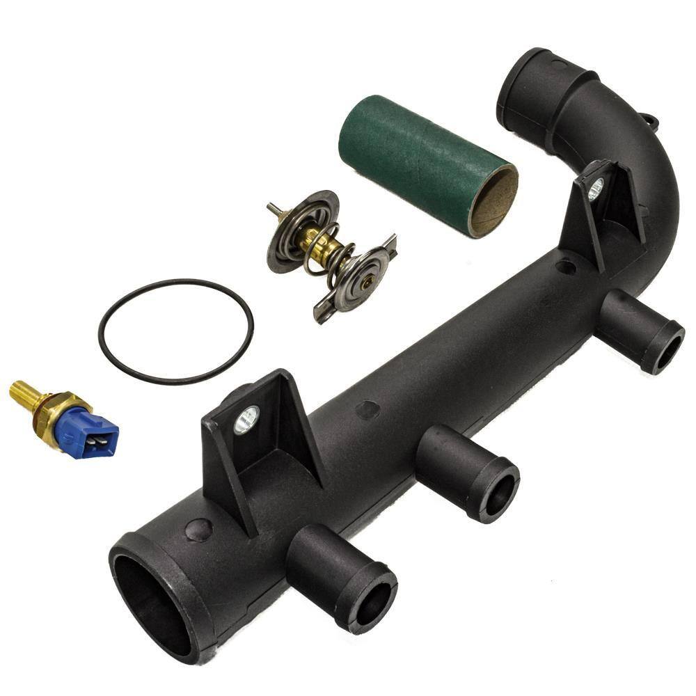 Kit Válvula Termostática + Plug Temperatura Astra Vectra Zafira 2.0 8V Com Tubo de Água - MTEK20059
