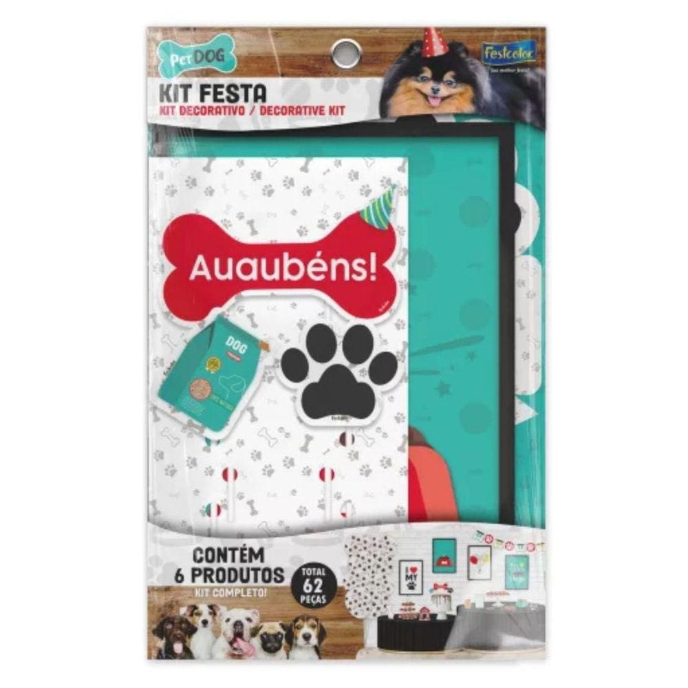 Kit Festa Petdog Auaubéns Dog 62 Peças