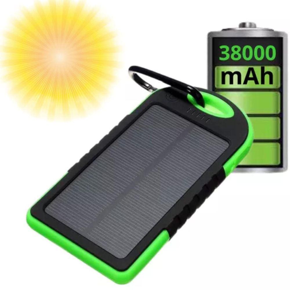 Carregador Portátil Solar e USB 38.000mah Resistente à Água