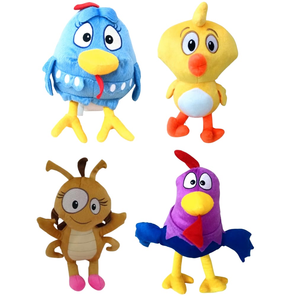 Pelúcias Galinha Pintadinha Pintinho Galo Barata 04 Person.