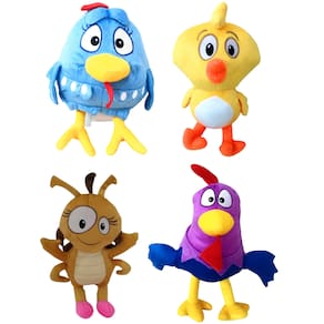Pelúcias Galinha Pintadinha Pintinho Galo Barata 04 Person.