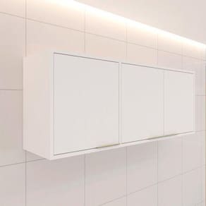 Armário Aéreo Móveis Sul Raíssa 120cm 3 Portas MDP 5192