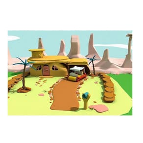 Fundo Fotográfico Newborn Flintstones 1,5X1,2 Ffp-216
