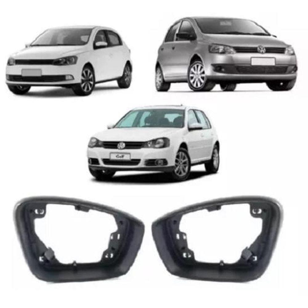 Par Moldura Retrovisor Sem Furo Fox Polo Up Saveiro G6