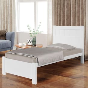 Cama Solteiro Premium Plus 100% Mdf Branco
