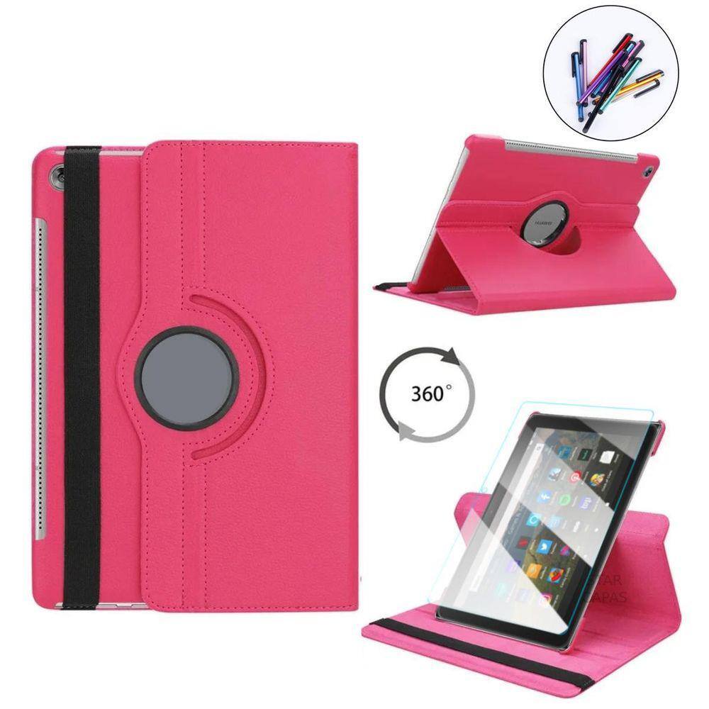 Capa Giratória para Tablet Amazon Fire HD8 Rosa Pink
