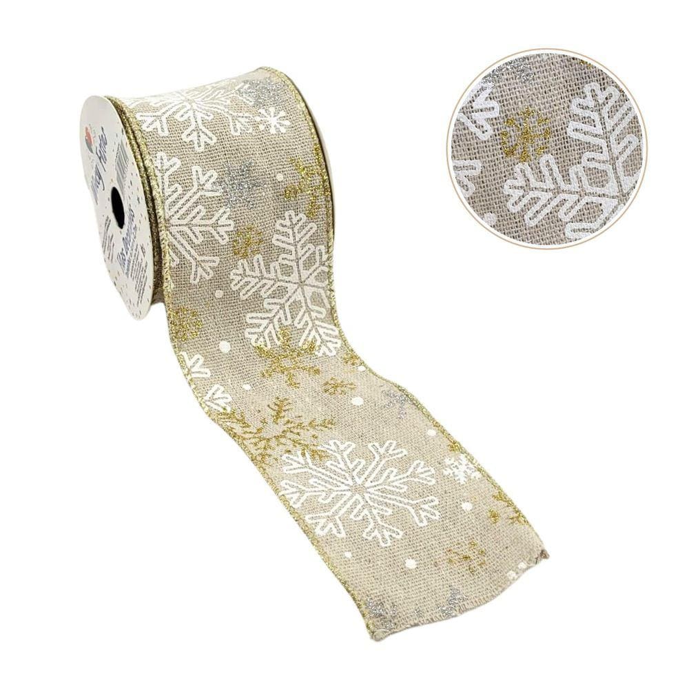 Fita Natalina Brilho 6,3cmx2,7m Estampa Decorativa