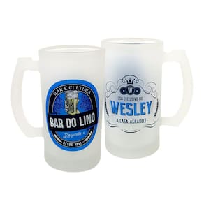 Caneca Vidro Cerveja Chopp Personalizado Bar Barzinho Boteco