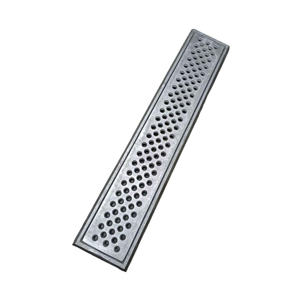 Grelha Pluvial 10x50 Anti Insetos Aluminio Perfurado
