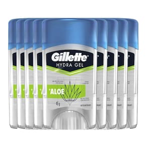 Kit Desodorante Gel Antitranspirante Gillette Hydra Gel Aloe 45g - 9 Unidades