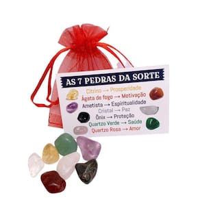 Kit De Cristais - 7 Pedras Da Sorte