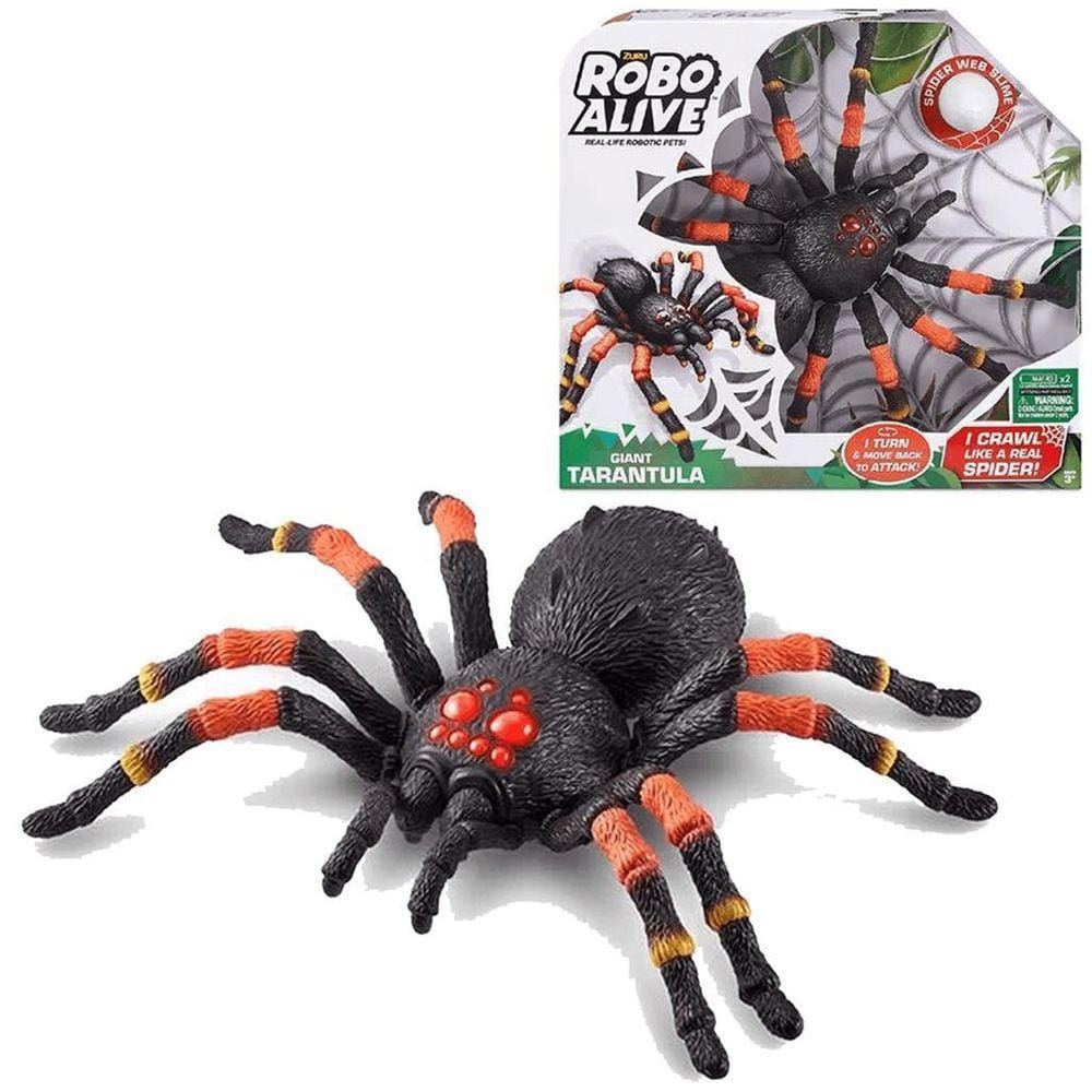 Robô Alive Aranha Gigante Com Slime Imita Teia Candide