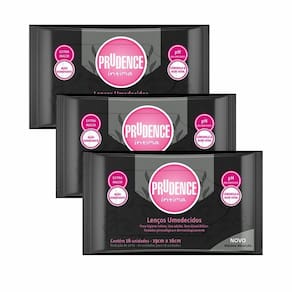 Lenço Umedecido Para Higiene Íntima Fórmula Exclusiva Kit 3X