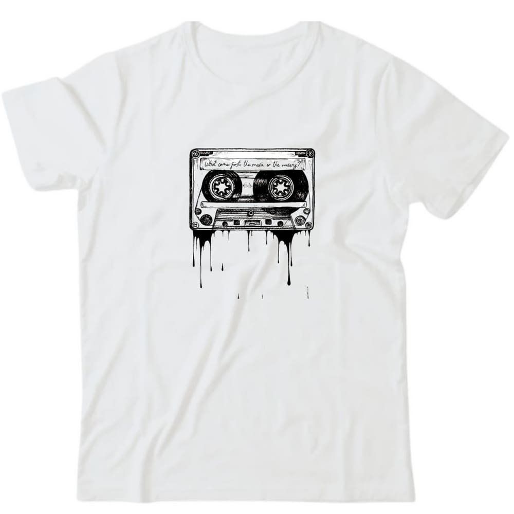 Camiseta algodão rock - Fita K7