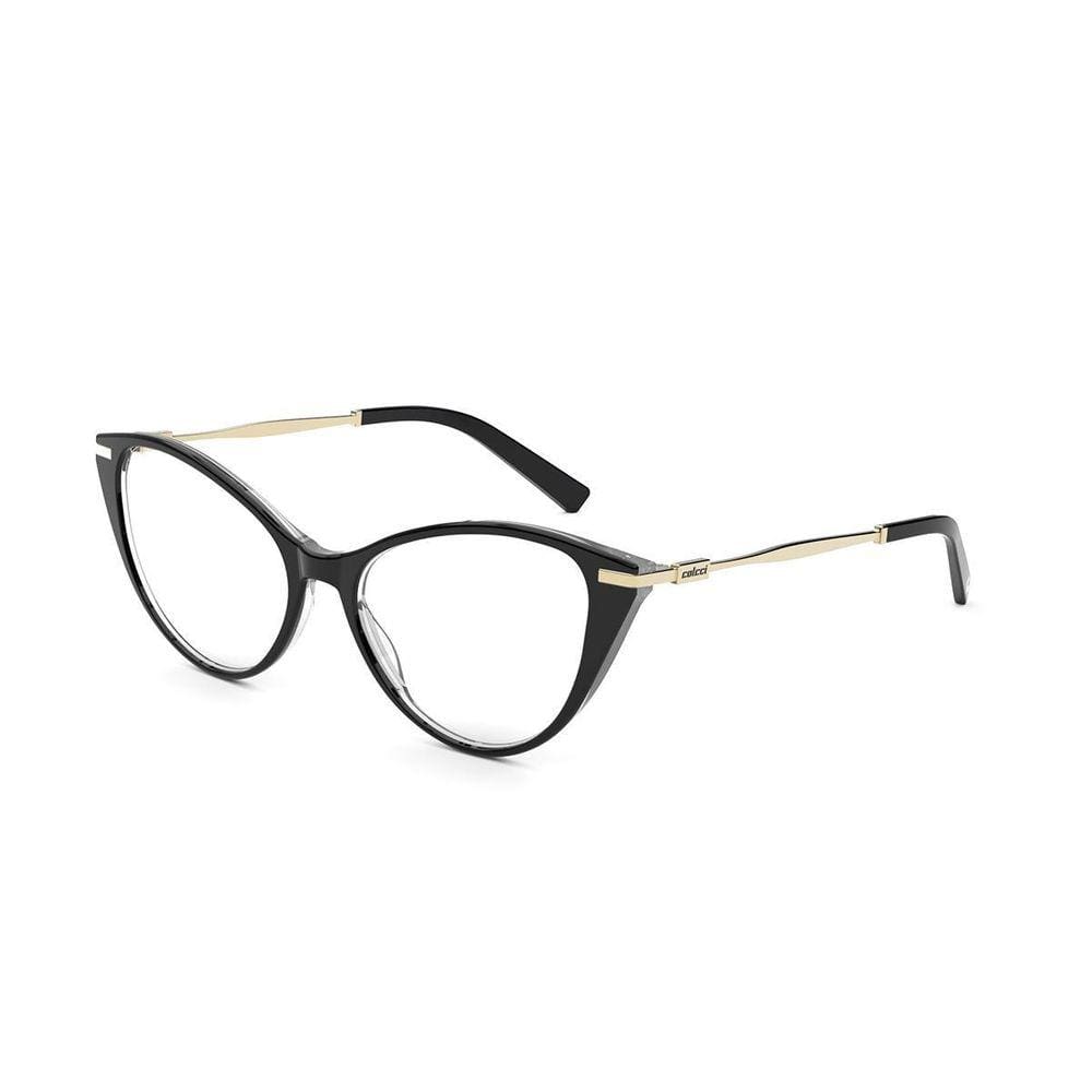 Armação Colcci Feminina Rosa Preto Translúcido 58mm