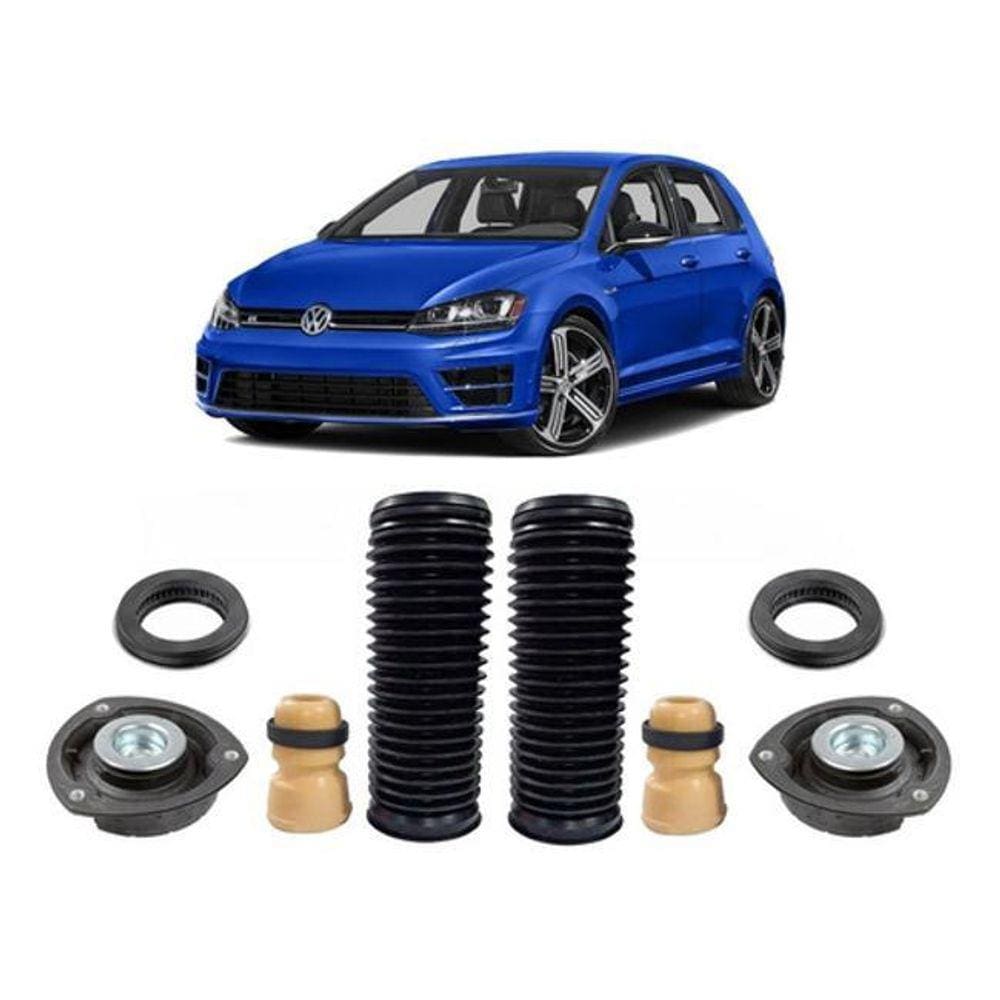 Kit Coxim Batente Amortecedor Dianteiro Golf Tsi 2017 18 19