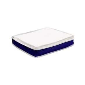 Organizador De Lençol Nylon Tampa Cristal Azul Marinho 931
