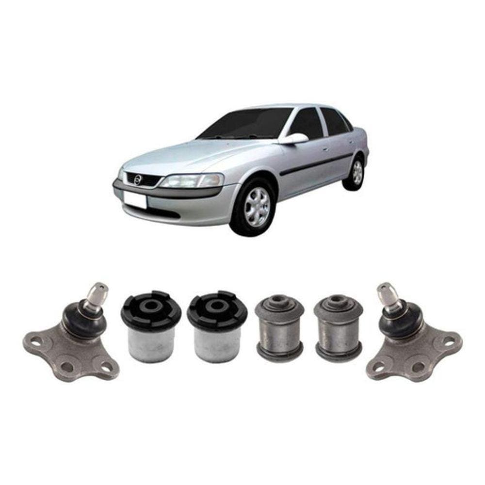 Kit 2 Pivô 4 Bucha Bandeja Dianteira Vectra 1997 1998 1999
