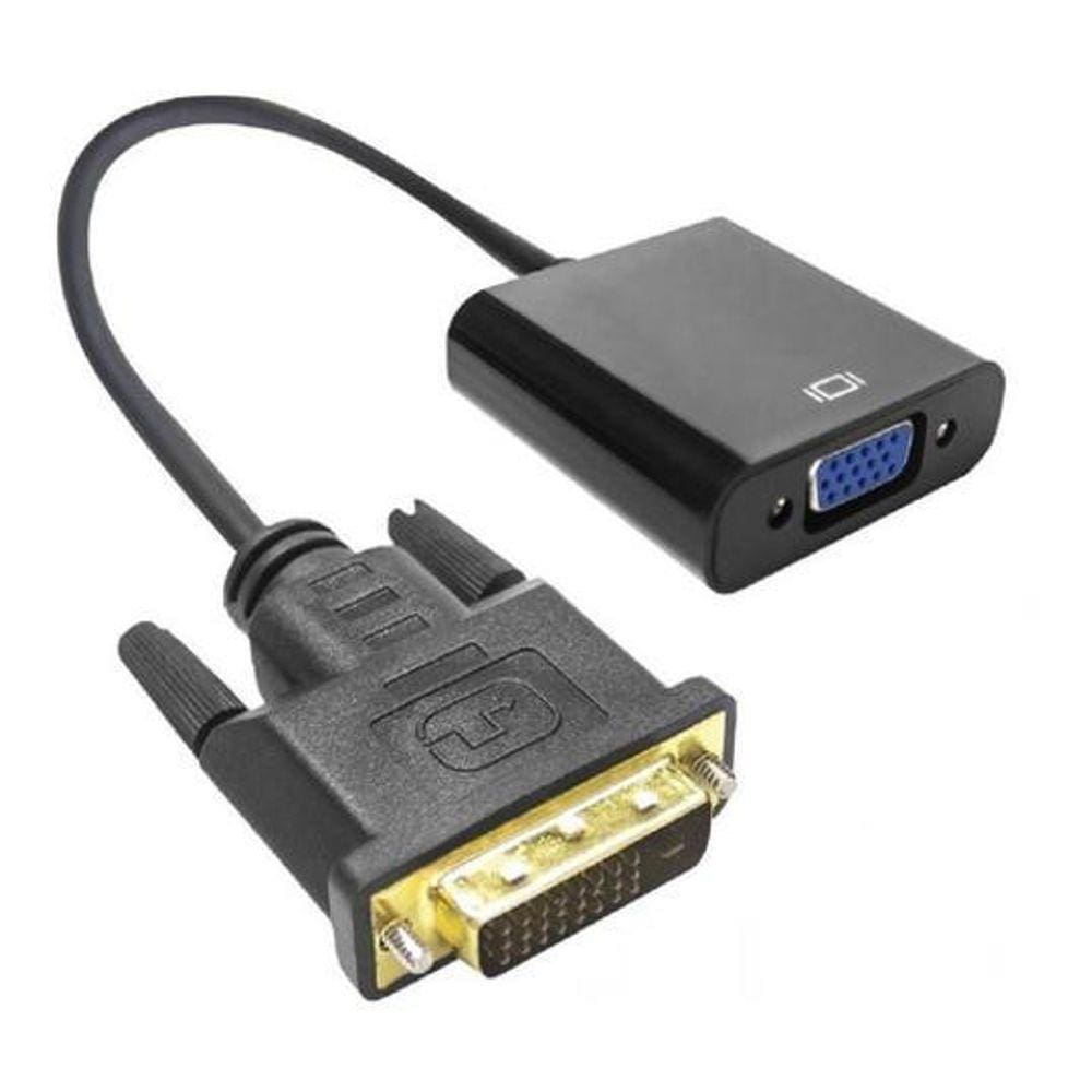 Adaptador DVI-D Macho para VGA Fêmea | Lotus | Preto