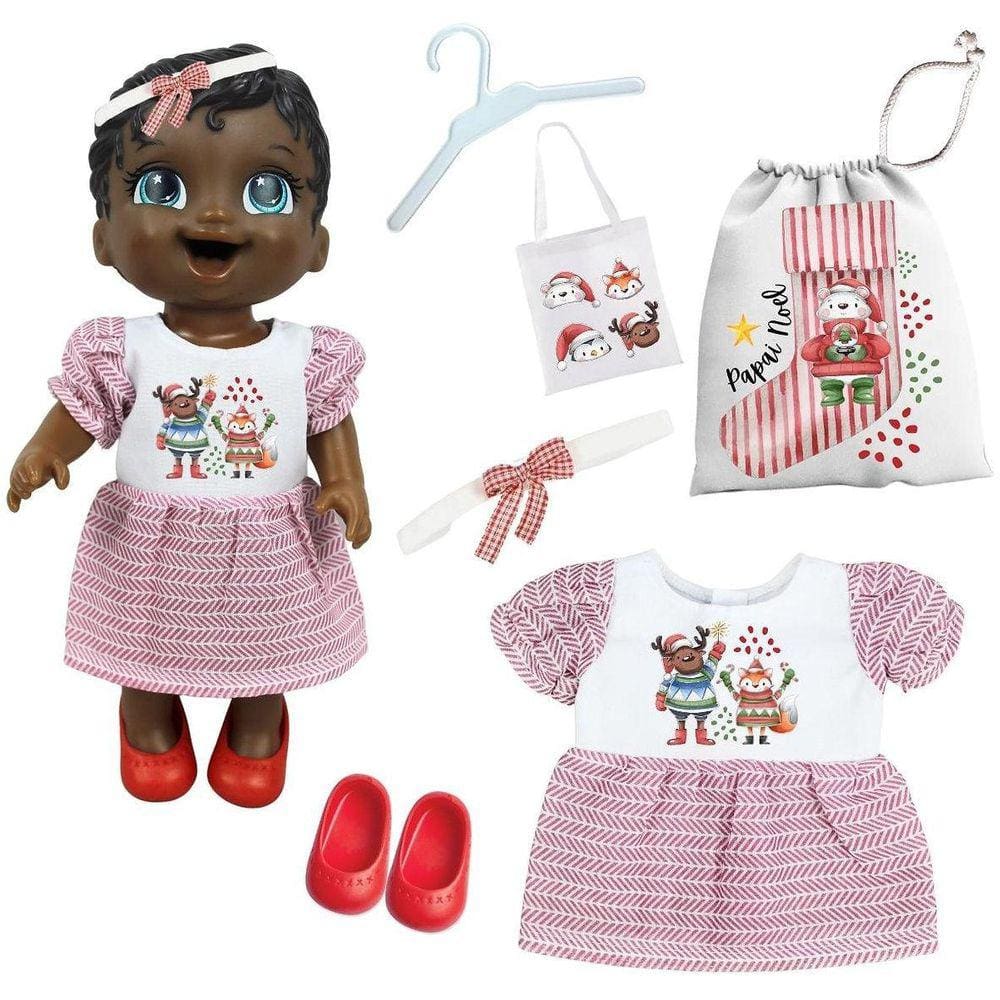 Roupa de Boneca Baby Alive Fio Lurex - Jujulie