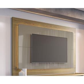 Painel para Tv até 75 Polegadas Oslo 2.2 Grigio Gloss/Freijó