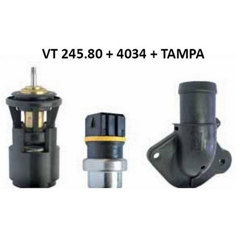 Kit Válvula Termostática + Plug Temperatura Gol 1.0 1997 a 2002 Parati 1.0 1997 a 2004 - MTEK20014