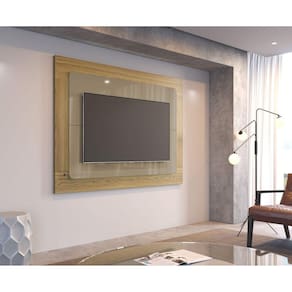 Painel Oslo 1.8 para Tv até 75’’ Grigio Gloss/Freijó