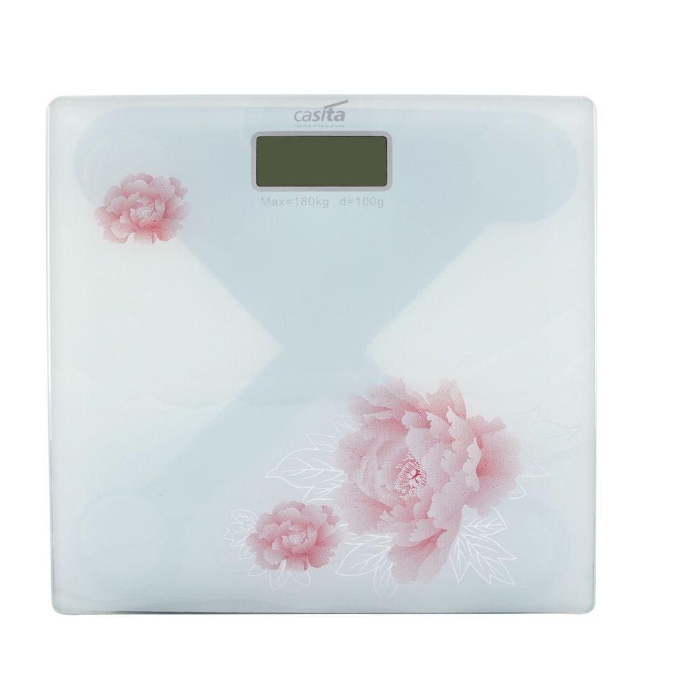 Balança Digital De Vidro Temperado Quadrada 180 kg