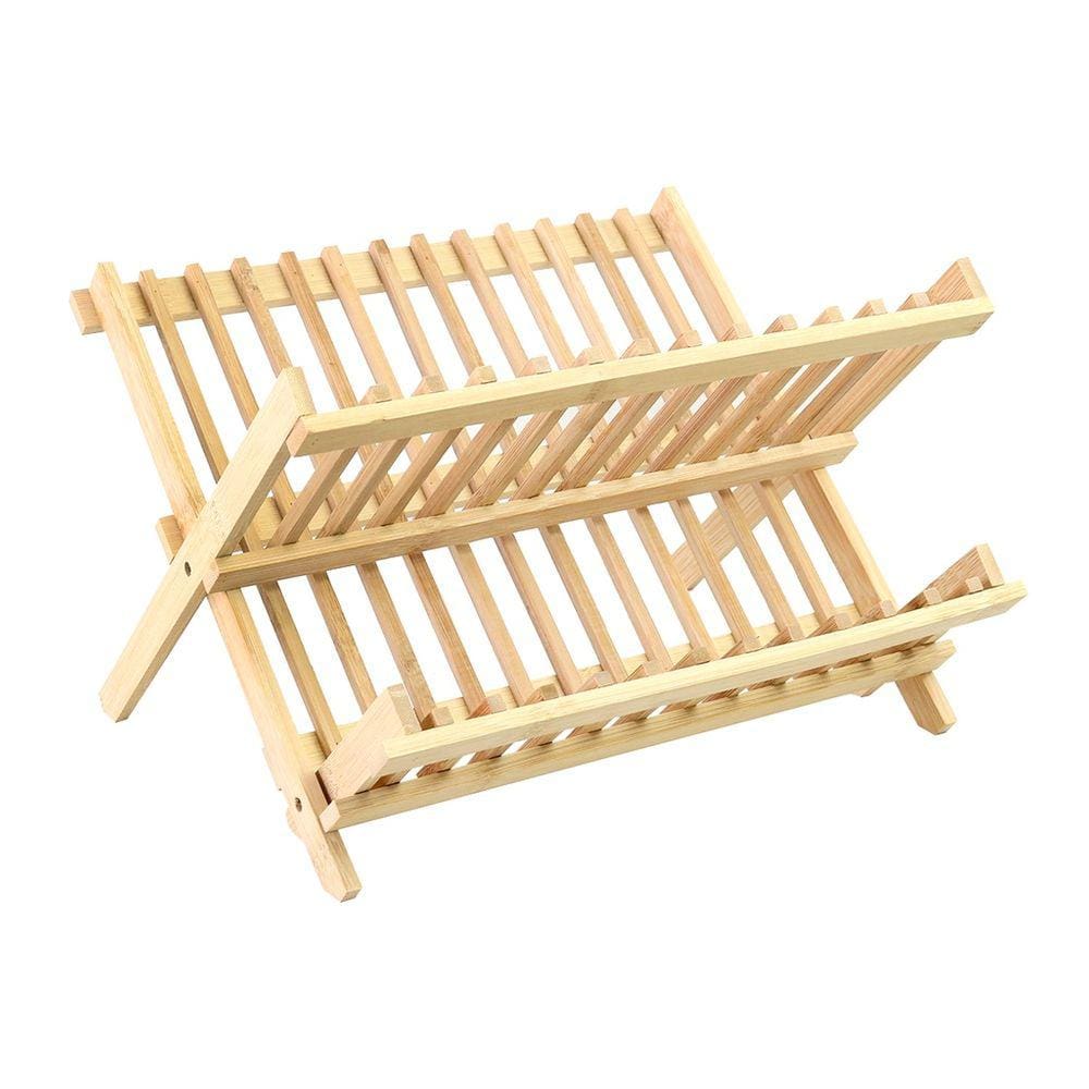 Escorredor De Louça De Bambu 33x34cm